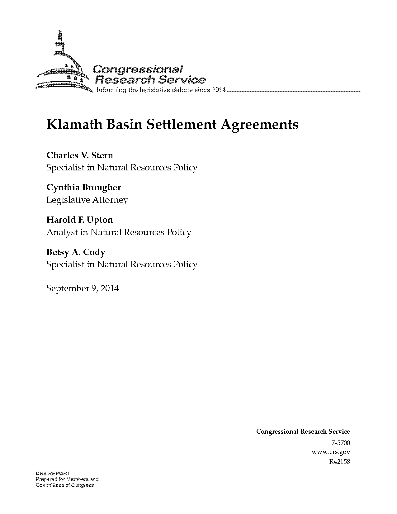 klamath hydroelectric settlement agreement