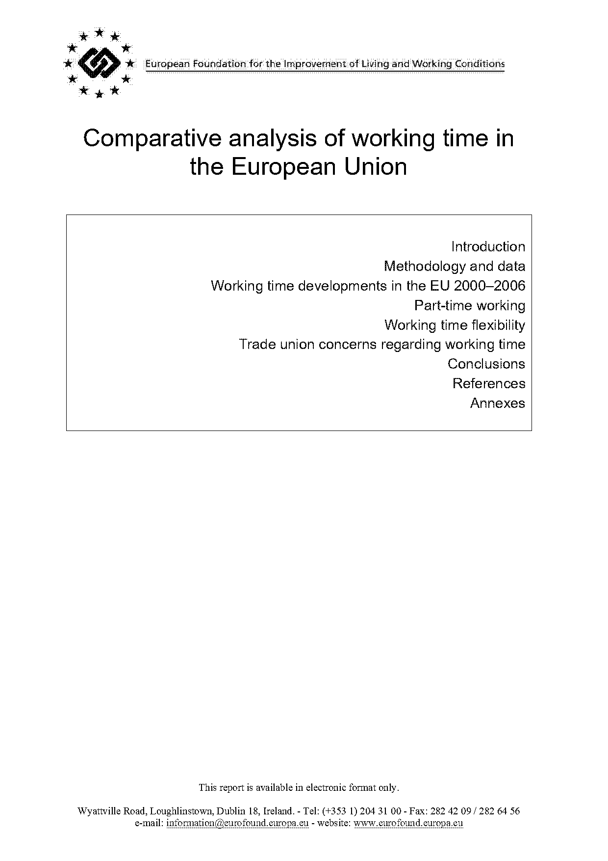 european working time directive northern ireland