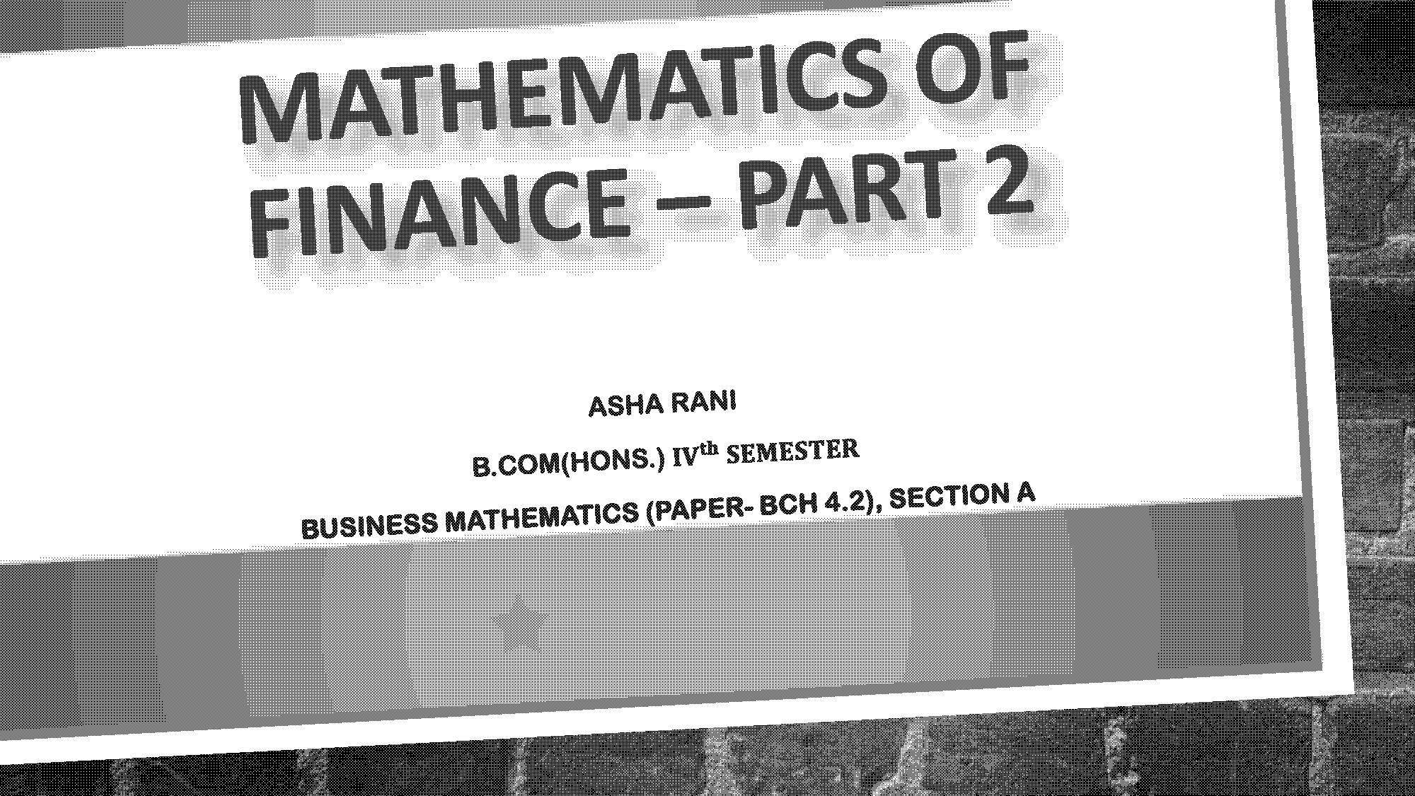 derivation of present value of annuity formula