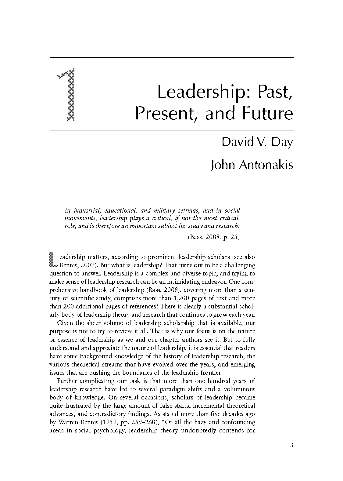 leadership past present and future nature of leadership